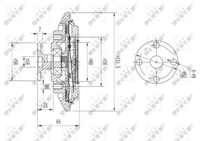 WILMINK GROUP wg1721031 -  Сцепление, вентилятор радиатора
